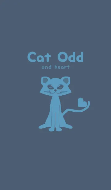 [LINE着せ替え] 猫のオッドとハート スマルトの画像1