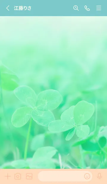 [LINE着せ替え] 四つ葉のクローバー Cuddle #10-5の画像2