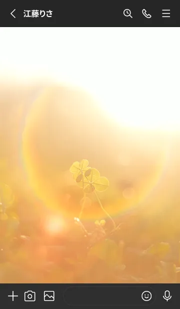 [LINE着せ替え] 四つ葉のクローバー Cuddle #11-1の画像2