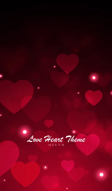 [LINE着せ替え] Love Heart Theme -CHERRY RED-の画像1