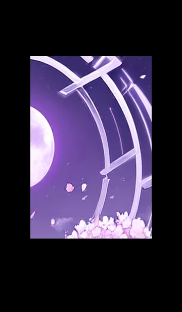 [LINE着せ替え] 月光夜桜#DG024。の画像1