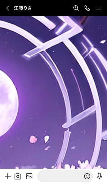 [LINE着せ替え] 月光夜桜#DG024。の画像2