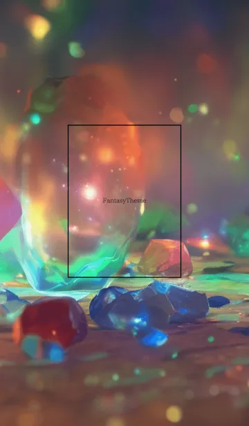 [LINE着せ替え] Fantasy Crystal - 004 BKの画像1