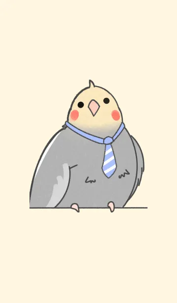 [LINE着せ替え] オカメインコサラリーマンの画像1