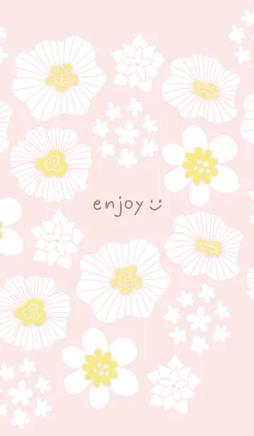 [LINE着せ替え] 白いお花と白い小花29の画像1