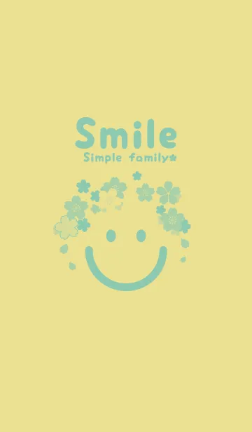 [LINE着せ替え] スマイル＆桜 ストローの画像1