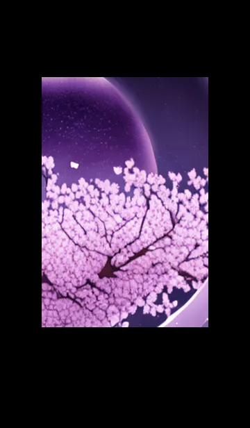 [LINE着せ替え] 月光夜桜#DG015。の画像1