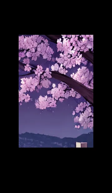 [LINE着せ替え] 月光夜桜#DG013。の画像1