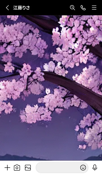 [LINE着せ替え] 月光夜桜#DG013。の画像2