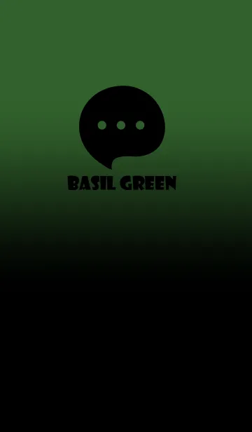 [LINE着せ替え] Black & Basil Green Theme V4 (JP)の画像1