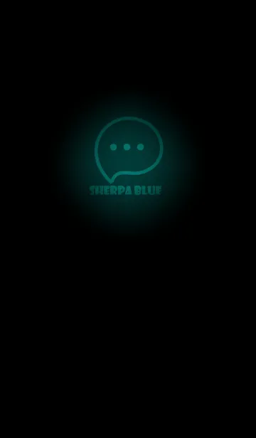 [LINE着せ替え] Sherpa Blue  Neon Theme V3 (JP)の画像1