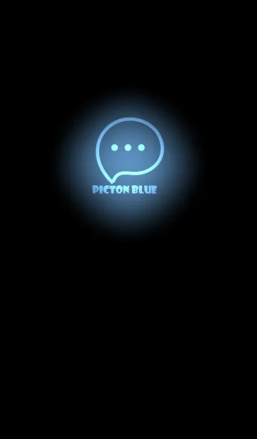 [LINE着せ替え] Picton Blue  Neon Theme V3 (JP)の画像1