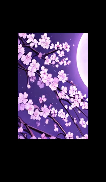 [LINE着せ替え] 月光夜桜#DH010。の画像1