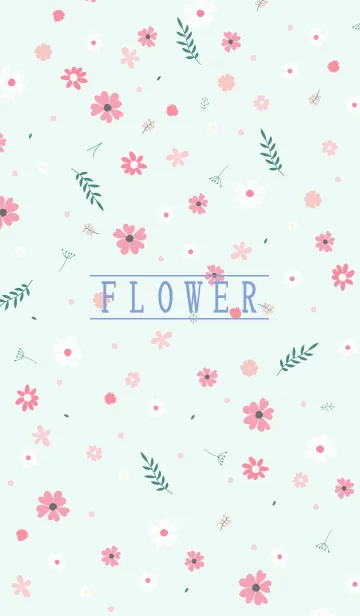 [LINE着せ替え] MANY FLOWERS GREEN 77の画像1