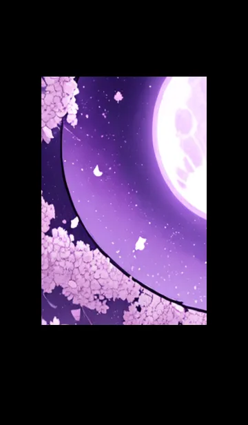 [LINE着せ替え] 月光夜桜#DH04。の画像1