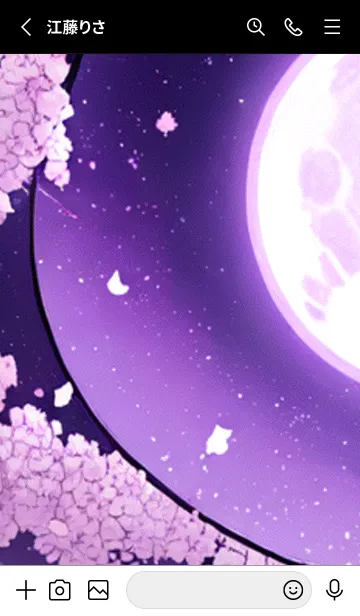 [LINE着せ替え] 月光夜桜#DH04。の画像2