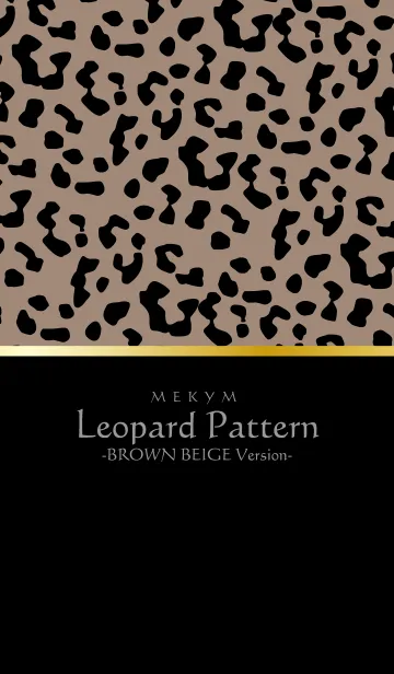 [LINE着せ替え] Leopard Pattern - BROWN BEIGE 4の画像1