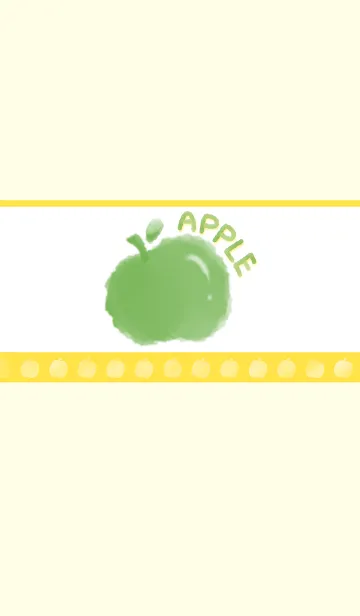 [LINE着せ替え] Smudged apple J-light gray yellow(Ye02)の画像1