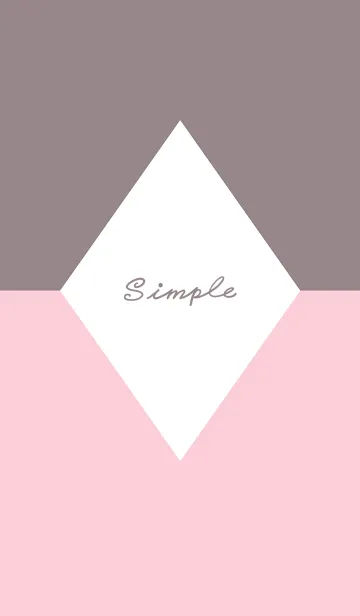 [LINE着せ替え] Simple Times J-Grey Pink (Pi5)の画像1