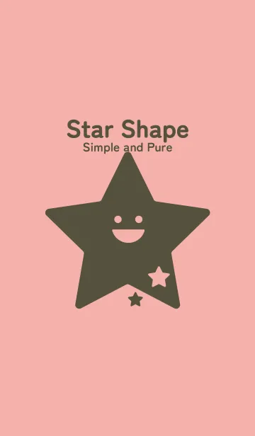 [LINE着せ替え] 星型の着せかえ 珊瑚色の画像1