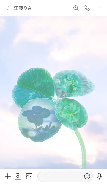 [LINE着せ替え] Four-Leaf Clover Lucky World #2-2の画像2