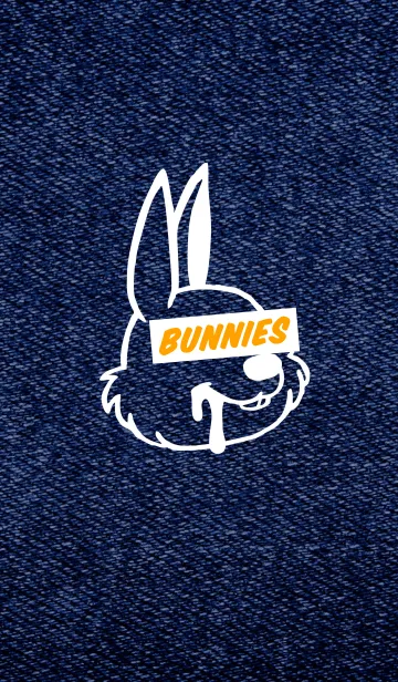 [LINE着せ替え] カラー デニム バニー 1の画像1