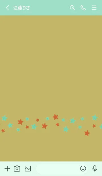 [LINE着せ替え] SIMPLE COLOR STAR THEME 17の画像2