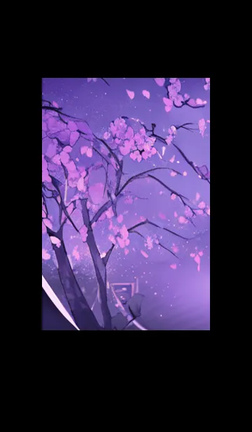 [LINE着せ替え] 月光夜桜#DH016。の画像1
