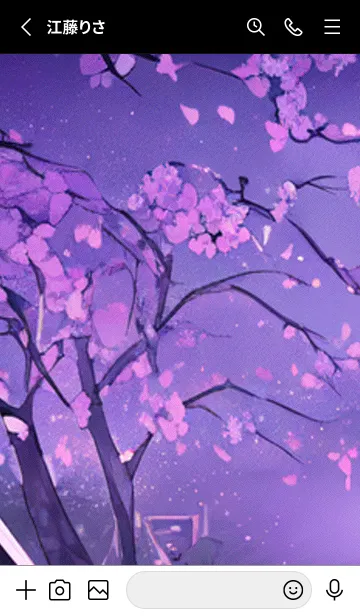 [LINE着せ替え] 月光夜桜#DH016。の画像2