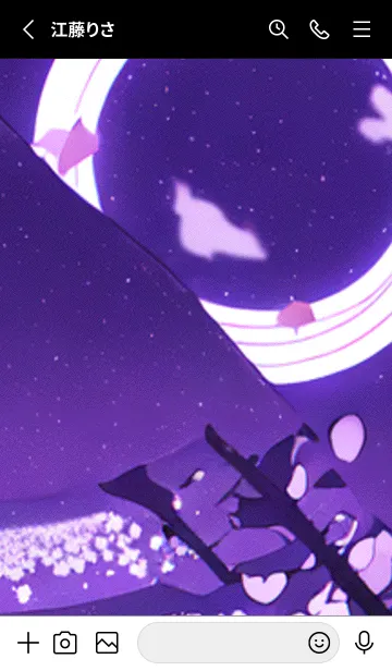 [LINE着せ替え] 月光夜桜#DH020。の画像2