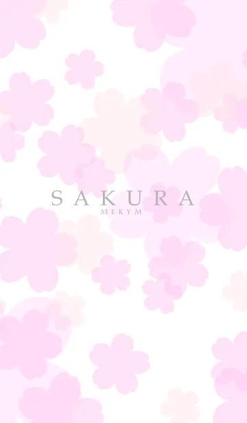 [LINE着せ替え] SAKURA - Cherry Blossoms WHITE 6の画像1