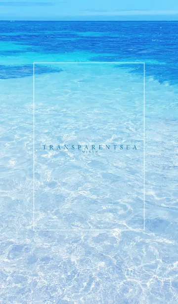 [LINE着せ替え] TRANSPARENT SEA-HAWAII 5の画像1