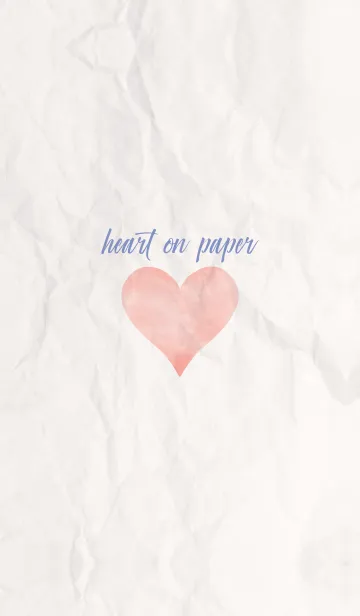 [LINE着せ替え] simple watercolor heart on paper 18の画像1