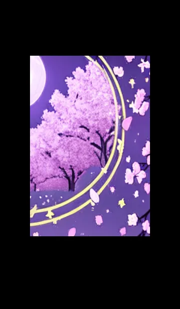 [LINE着せ替え] 月光夜桜#DI09。の画像1