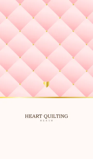 [LINE着せ替え] HEART QUILTING-PINK 20の画像1