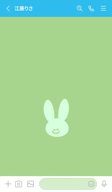 [LINE着せ替え] ホワイト ラビット 99の画像2