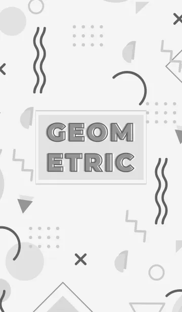 [LINE着せ替え] Play Geometric Grayの画像1