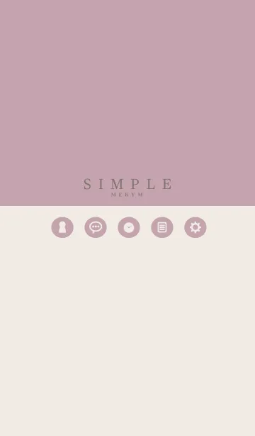 [LINE着せ替え] SIMPLE ICON PINK - MEKYMの画像1
