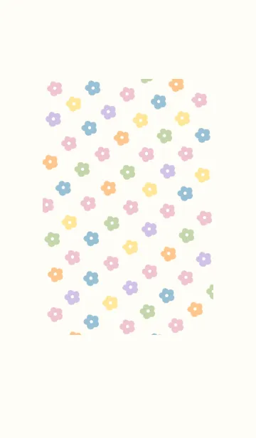 [LINE着せ替え] natural flower(yellow beige)の画像1