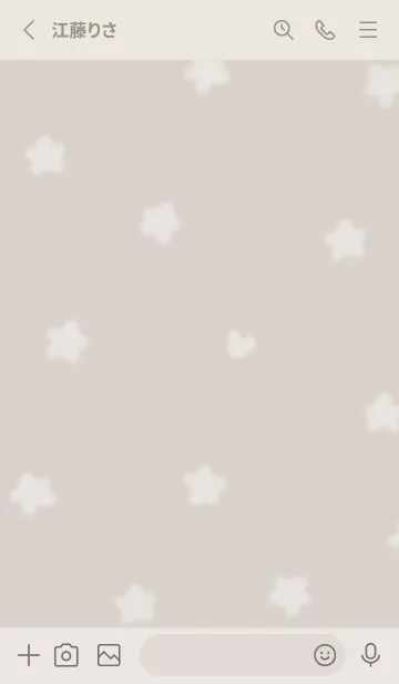 [LINE着せ替え] hana✿mocha brown10_1の画像2