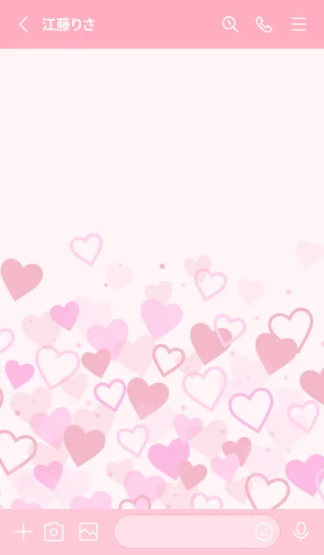 [LINE着せ替え] Many Hearts-PINK 16の画像2