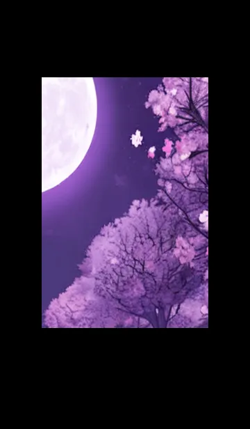 [LINE着せ替え] 月光夜桜#DI030。の画像1
