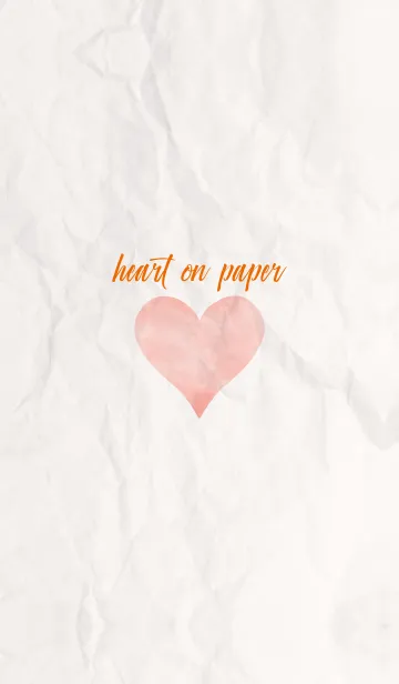 [LINE着せ替え] simple watercolor heart on paper 19の画像1