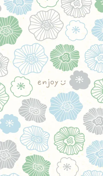 [LINE着せ替え] 北欧風 お花 可愛い29の画像1