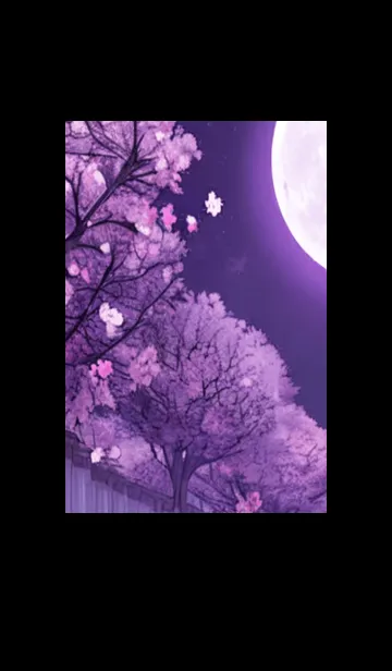 [LINE着せ替え] 月光夜桜#DI026。の画像1