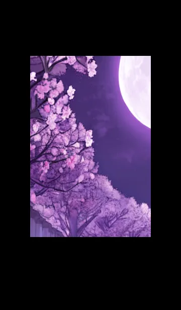 [LINE着せ替え] 月光夜桜#DI023。の画像1