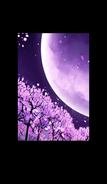 [LINE着せ替え] 月光夜桜#DI022。の画像1