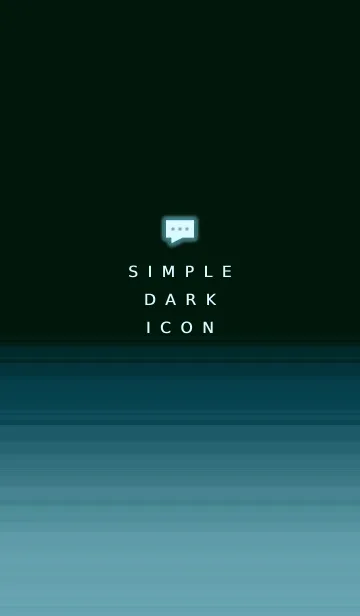 [LINE着せ替え] シンプル ダーク アイコン 126の画像1