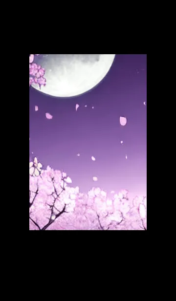 [LINE着せ替え] 月光夜桜#DI016。の画像1