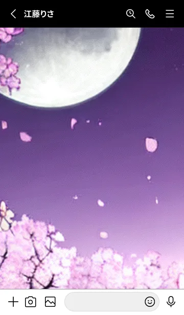 [LINE着せ替え] 月光夜桜#DI016。の画像2